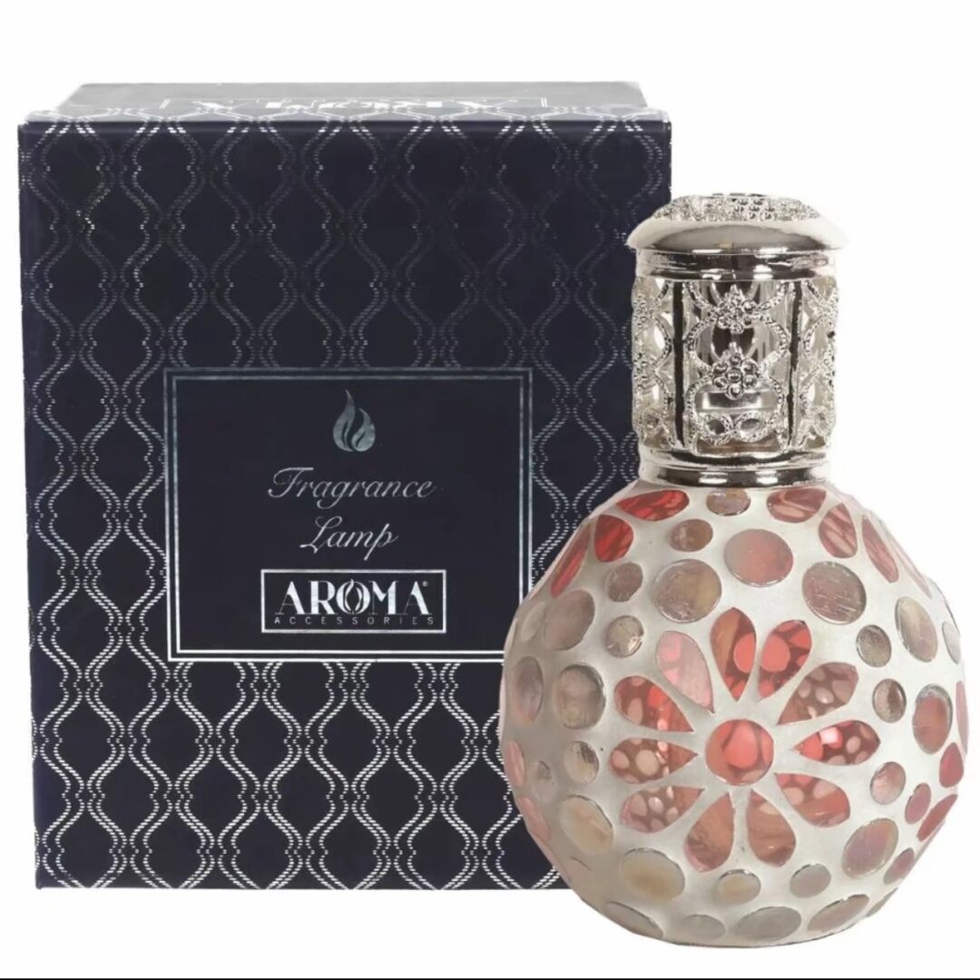 Lámpara catalítica Pink floral 500ml + ESENCIA DE 200 ML