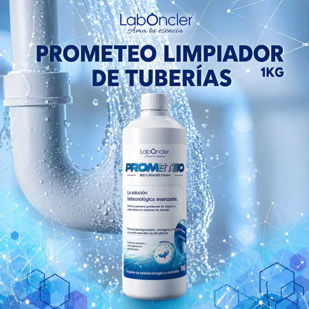 PROMETEO BIO CÁTASIS DRAIN - LIMPIADOR BIOLÓGICO Y ENZIMÁTICO DE TUBERÍAS